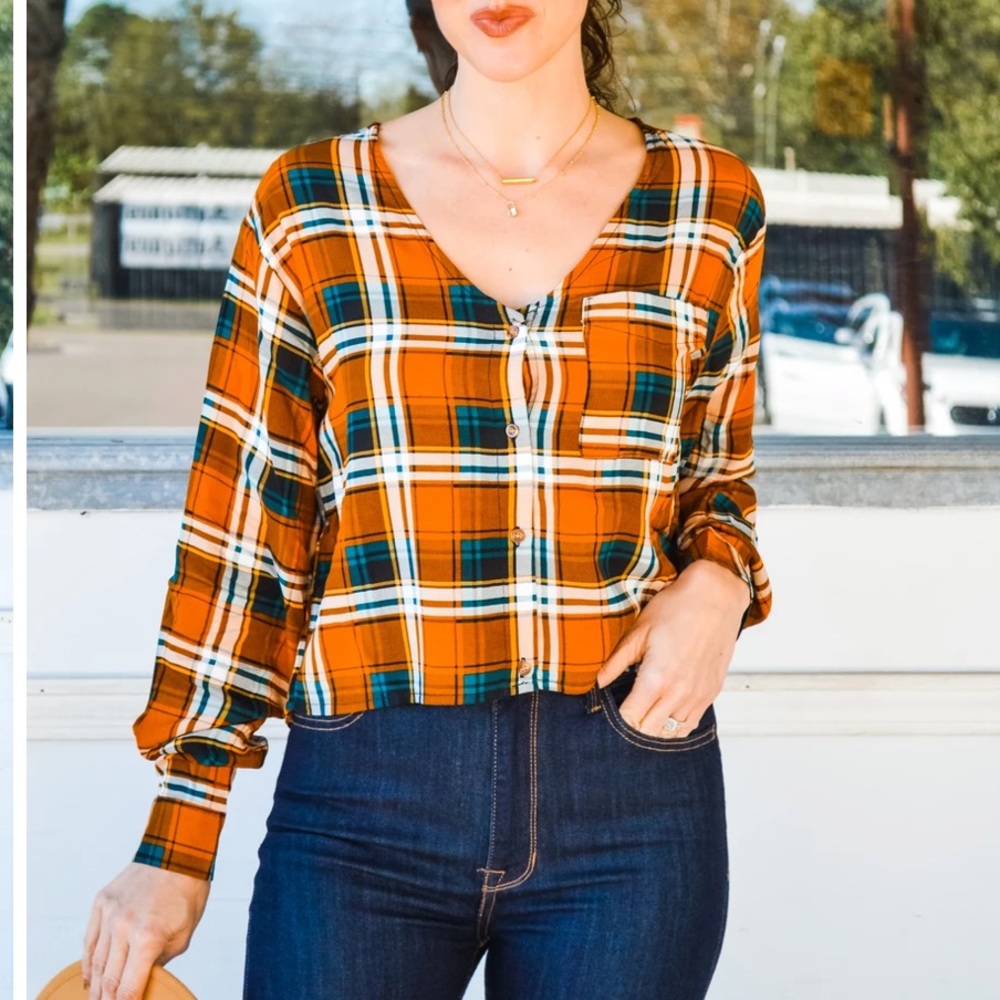 Plaid Blouse